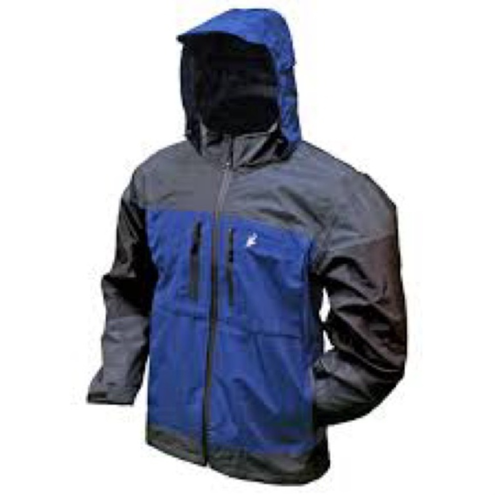 FroggToggs Toadz HD Anura Jacket NTHD63129 Waterproof Rain Jacket Mens 2XL Blue